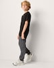 image 2 of F&F Active Boys TECHSPORT Cuffed Joggers in Grey