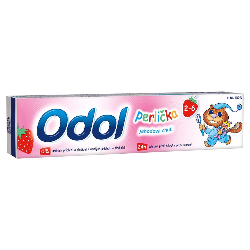 image 1 of Odol Perlička Toothpaste with Fluoride Strawberry Flavor 50ml