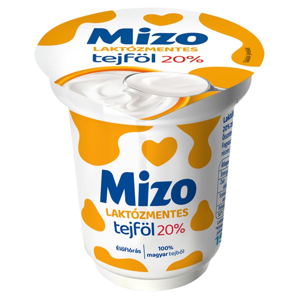 Mizo laktózmentes tejföl 20% 150 g  1. kép