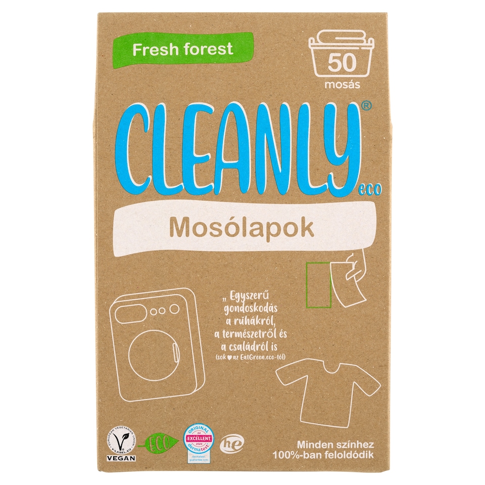 Cleanly Eco Fresh forest mosólapok 50 mosás  1. kép