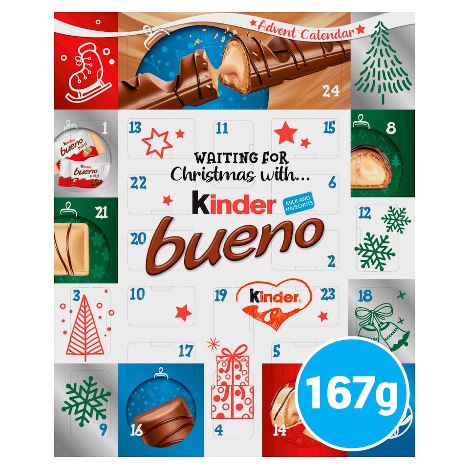 image 1 of Kinder Bueno Chocolate Advent Calendar 167G