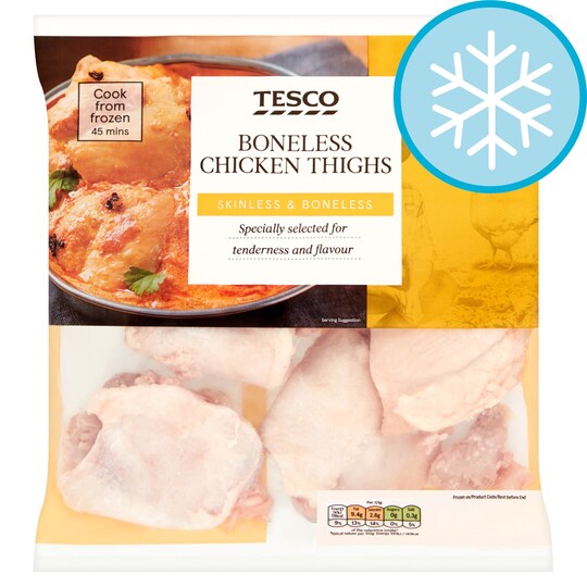 Tesco Boneless Chicken Thighs 500G Tesco Groceries