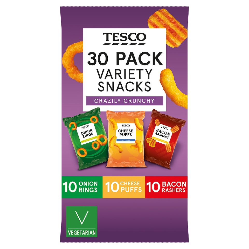 Tesco Mixed Snacks 30 Pack 530G