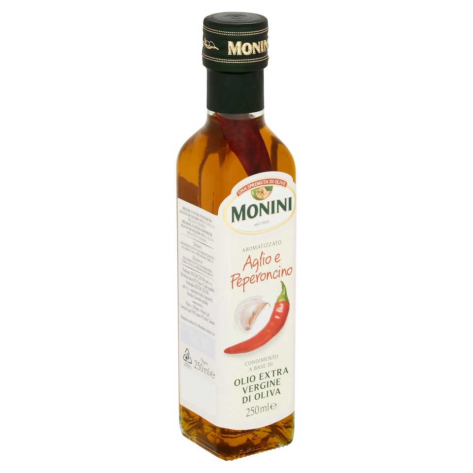 Monini Extra panenský olivový olej s příchutí chilli a česneku 250ml