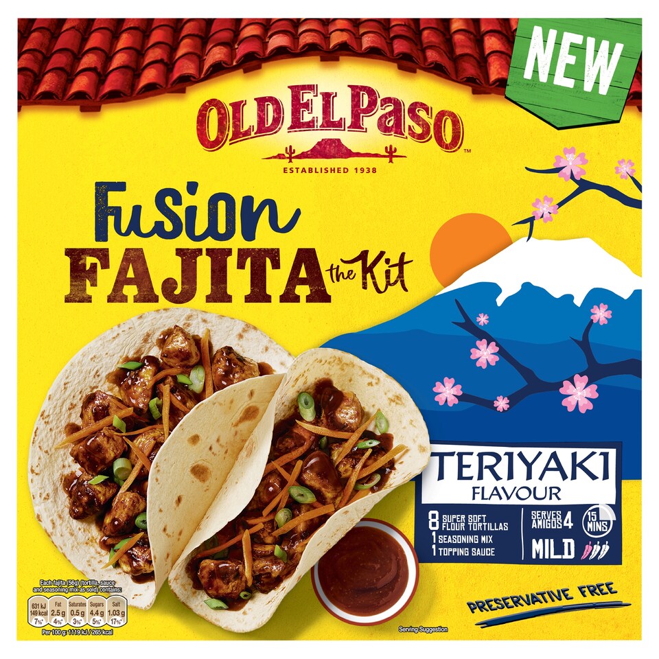 image 1 of Old El Paso Teriyaki Fajita Fusion Kit 451G