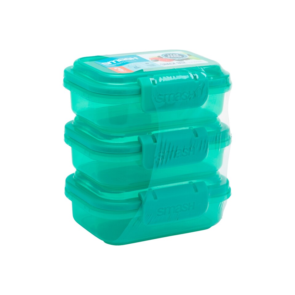 image 1 of Smash Snackbox 220ml x 3 Green