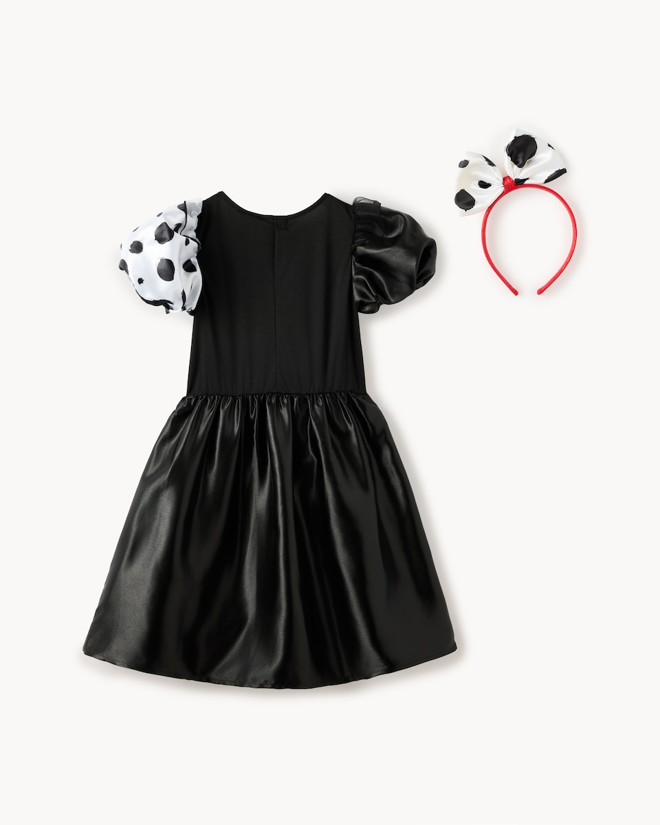 image 1 of Disney Cruella de Vil Fancy Dress Costume in Multi Black White