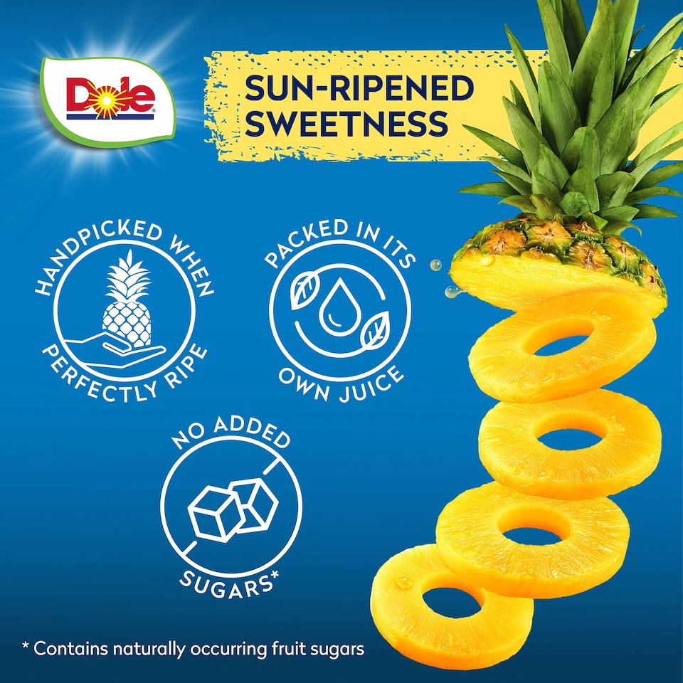 image 1 of Dole Gold Pineapple Slices In Juice 432G