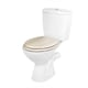 image 2 of Beldray White Oak Wooden Toilet Seat