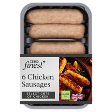 Tesco Finest 6 Chicken Sausages 340g