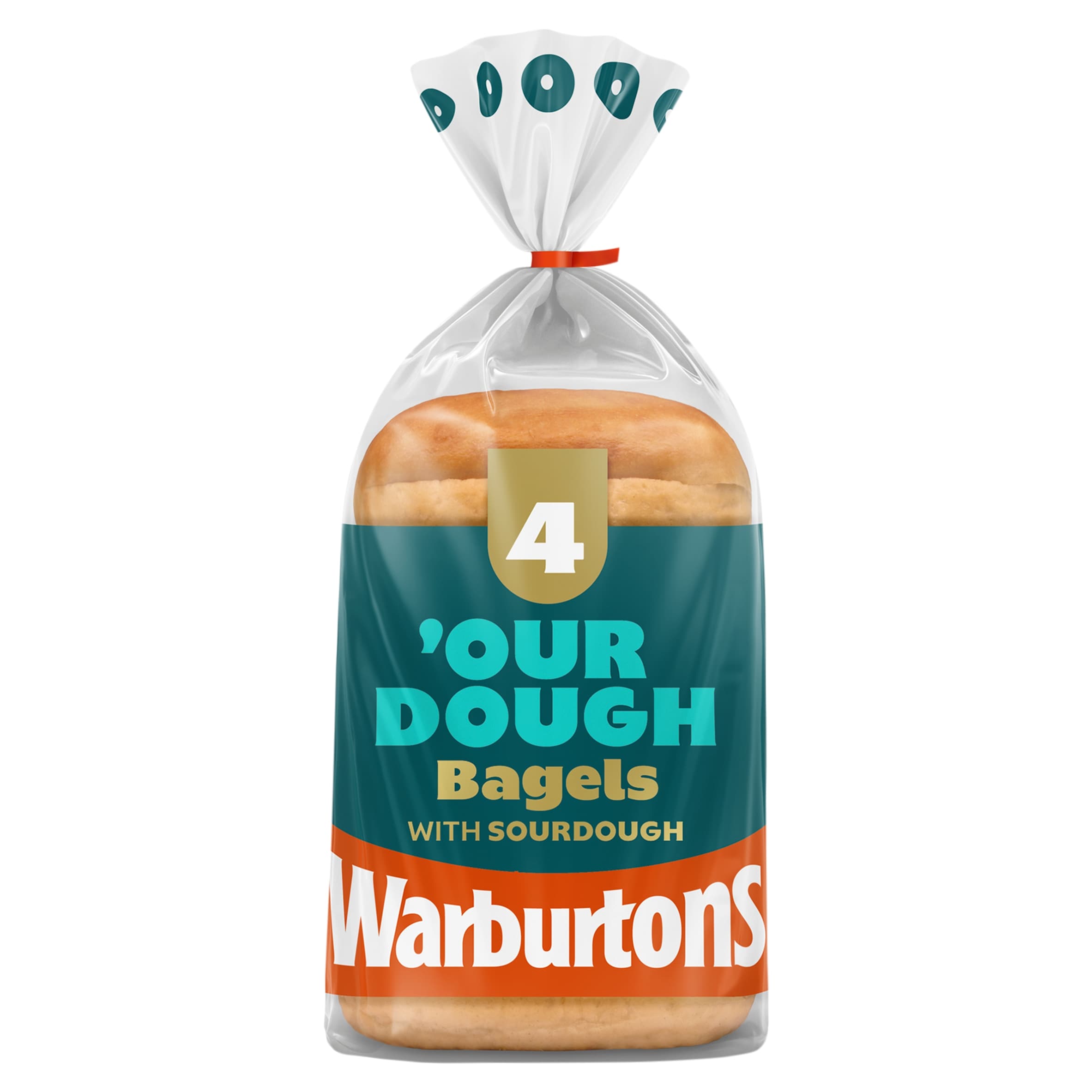 Warburtons 4 Our Dough Bagels with Sourdough