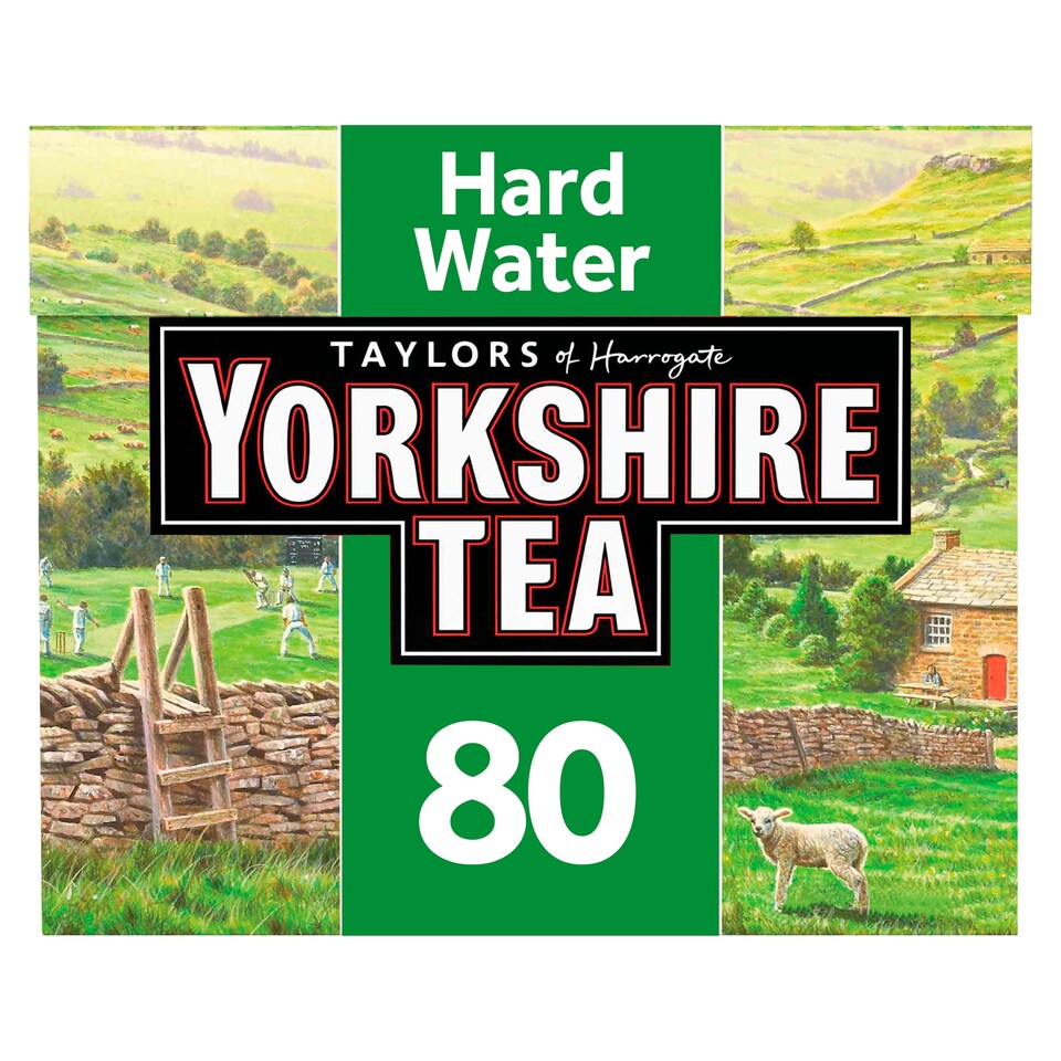 Yorkshire Hard Water 80 Teabags 250G