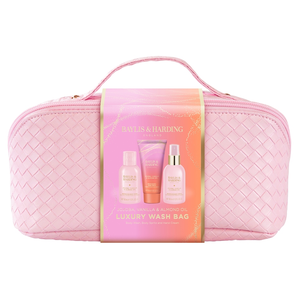 image 1 of Baylis & Harding Jojoba, Vanilla & Almond Oil Luxury Wash Bag Gift Set