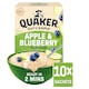 image 1 of Quaker Oat So Simple Apple & Blueberry Porridge Sachets 10x36g