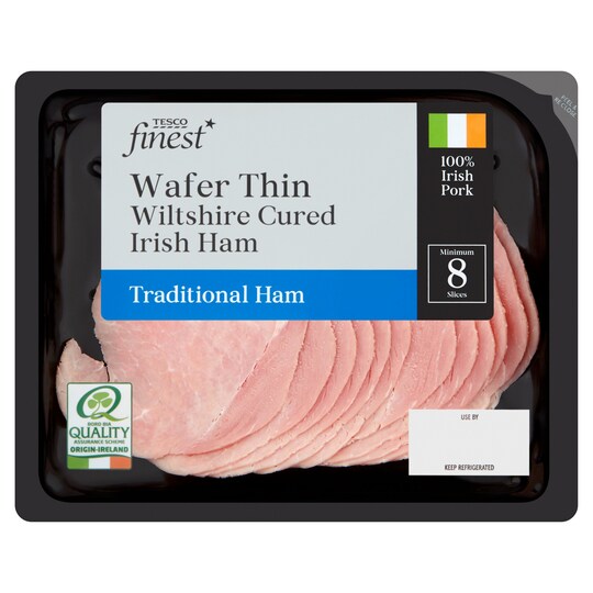Tesco Finest Wilt Shire Cured Traditional Wafer Thin Ham 115G Tesco Groceries