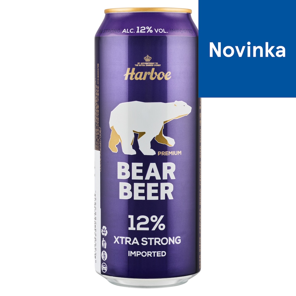 image 1 of Harboe Premium Bear Xtra Strong Special Beer Light Lager 0.5 L
