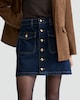 image 2 of The F&F Edit Denim Button-Front Skirt in Navy