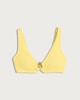 image 2 of F&F Textured Starfish Accent Bikini Top in Yellow