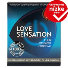 Love Sensation Transparentné prezervatívy 3 ks