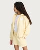 image 3 of F&F Girls Cotton Rich Zip Up Hoodie in Yellow