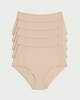 image 1 of F&F 5-Pack Cotton Rich Full Briefs in Nude