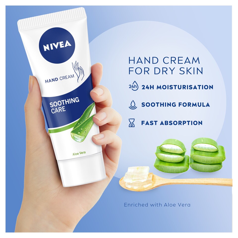 image 1 of Nivea Soothing Hand Cream Aloe Vera 75Ml