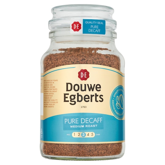 Douwe Egberts Pure Decaffeinated Instant Coffee 190G Tesco Groceries