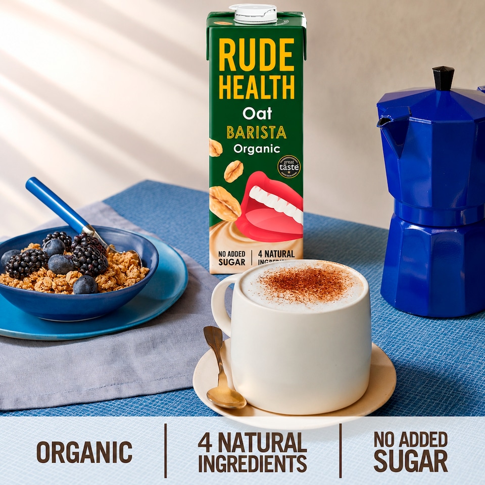 image 1 of Rude Health Organic Oat Barista Drink 1l