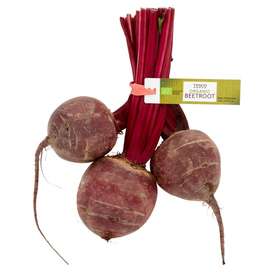 Tesco Organic Raw Beetroot 450G Tesco Groceries