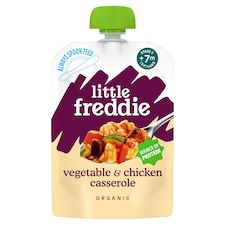 Little Freddie Organic Chicken & Rice Casserole Baby Food Pouch 7+ Months 130g