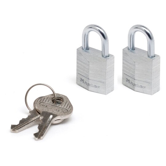 Master Lock 20Mm Keyed Padlock Twin Pack Tesco Groceries