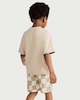image 3 of F&F Boys 2-Piece Pure Cotton T-Shirt and Shorts Set in Cream
