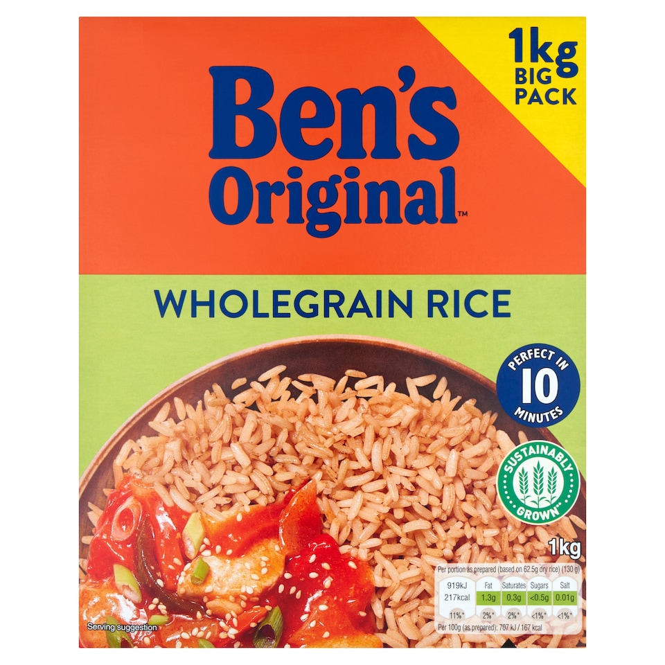 Ben's Original Wholegrain Rice 1Kg