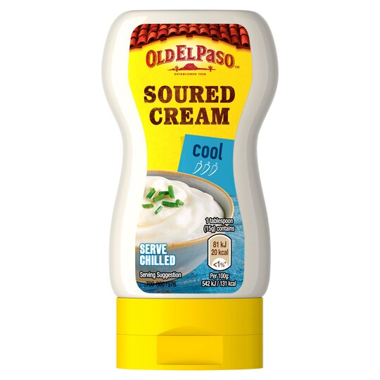 Old El Paso Squeezy Sour Cream 230G Tesco Groceries