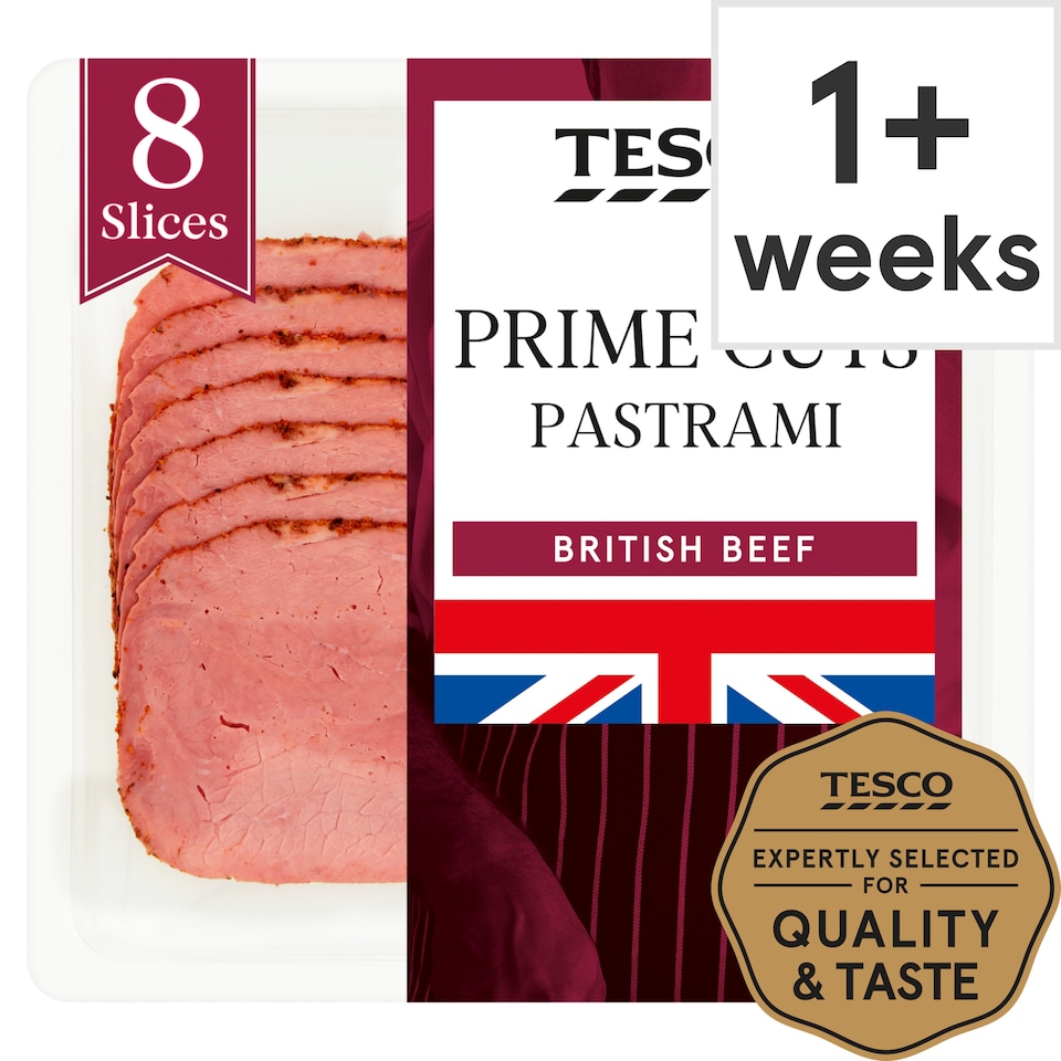 image 1 of Tesco British Pastrami Slices 100g