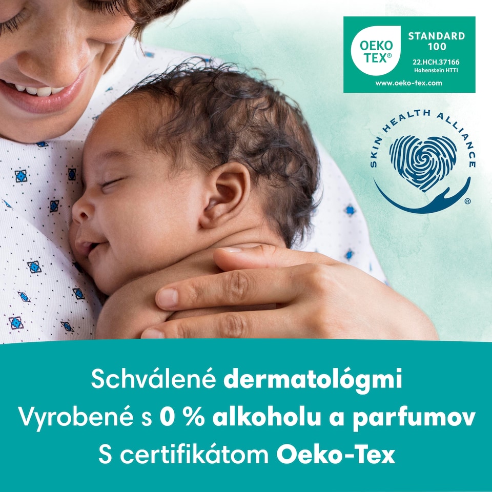 image 1 of Pampers Harmonie New Baby Vlhčené Obrúsky, 1 ks Balenia = 46 Obrúskov