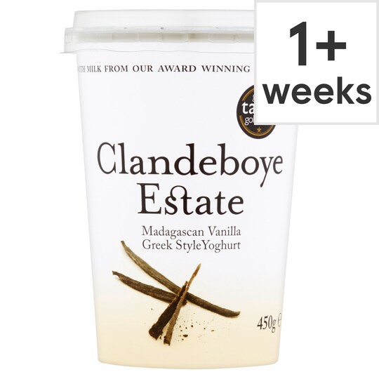 Clandeboye Vanilla Greek Yogurt 450G Tesco Groceries