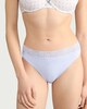 image 1 of F&F 5-Pack Cotton Rich Lace Trim High Leg Knickers in Multi