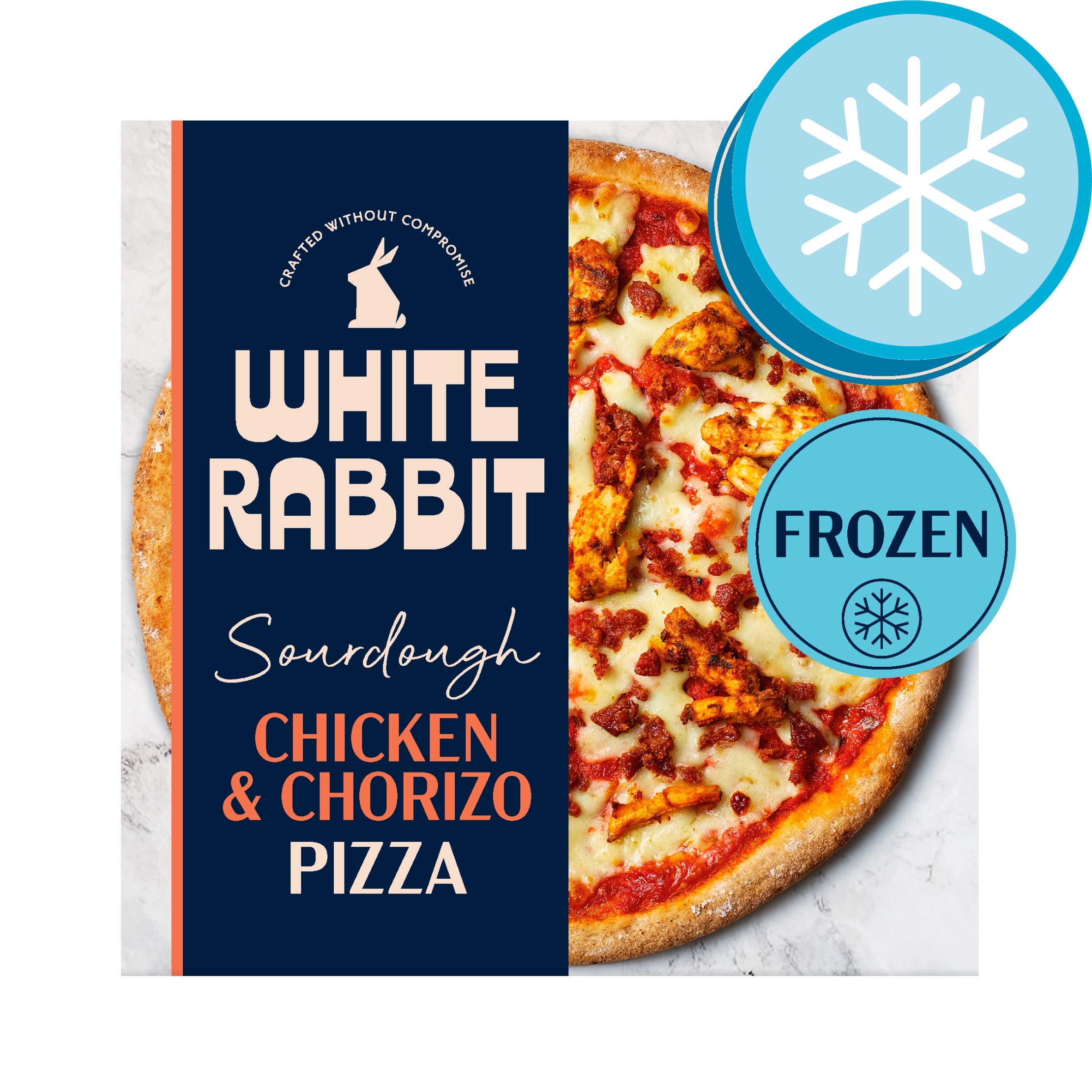 White Rabbit Chicken & Chorizo Gluten Free Sourdough Romana Pizza 380g