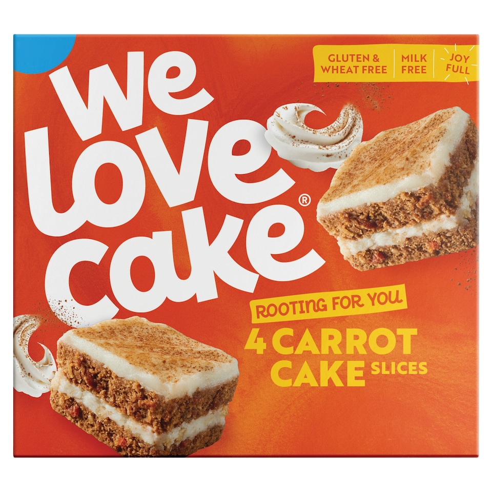 We Love Cake 4 Carrot Cake Slices 158g  