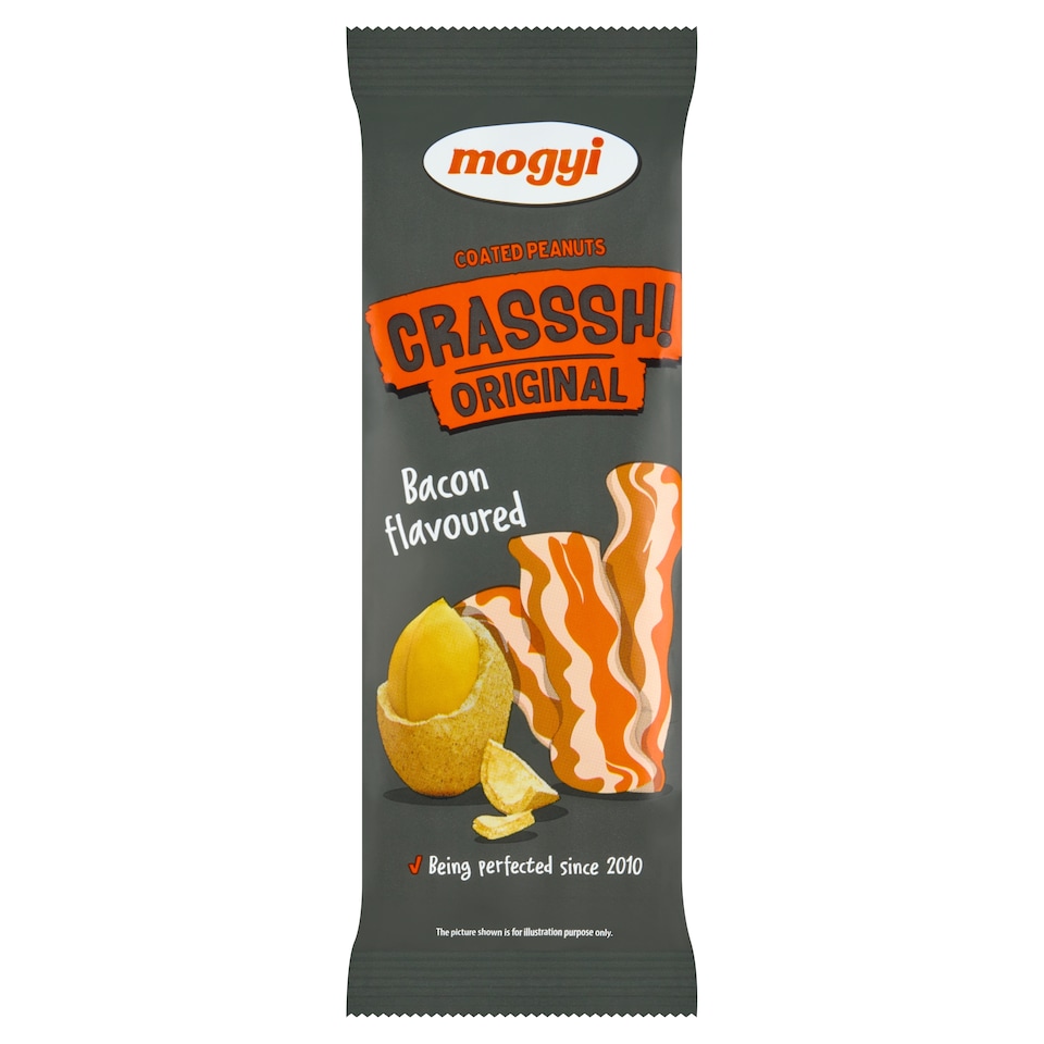 image 1 of Mogyi Crasssh! Original Roasted Peanuts in Bacon Flavoured Batter 60 g