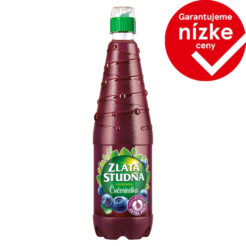 Zlatá Studňa Sirup s príchuťou čučoriedka 0,7 l