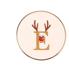 Tesco Reindeer Alphabet E Coaster