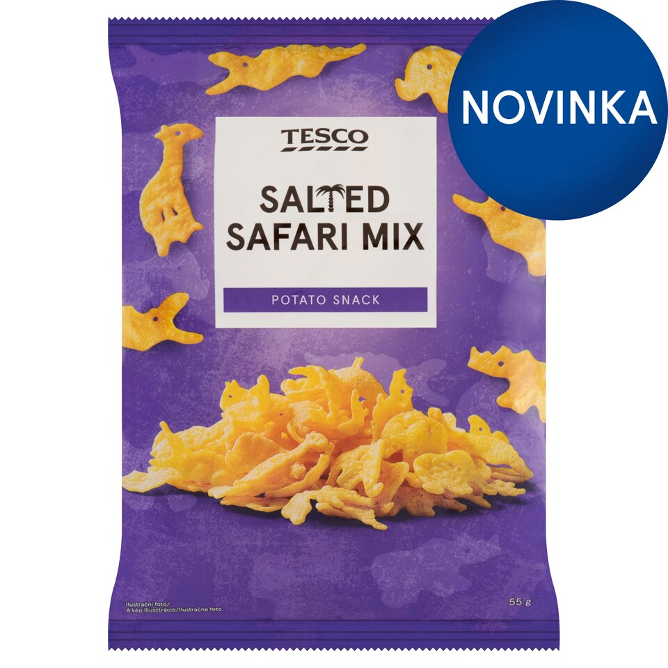 Tesco Salted Safari Mix Potato Snack 55 g