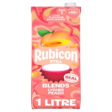 Rubicon Still Blends Lychee & Peach Juice Drink 1L