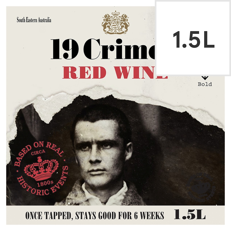 image 1 of 19 Crimes Red Wine 1.5L