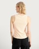 image 4 of F&F Ribbed Racer Vest in Cream