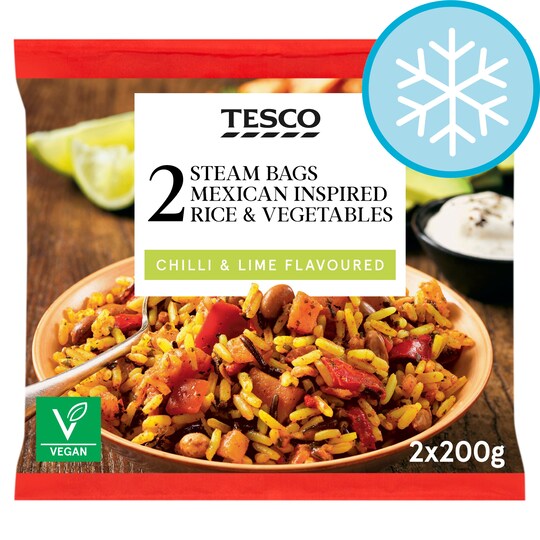 Tesco Mexican Inspired Rice & Vegetable 2X200g Tesco Groceries