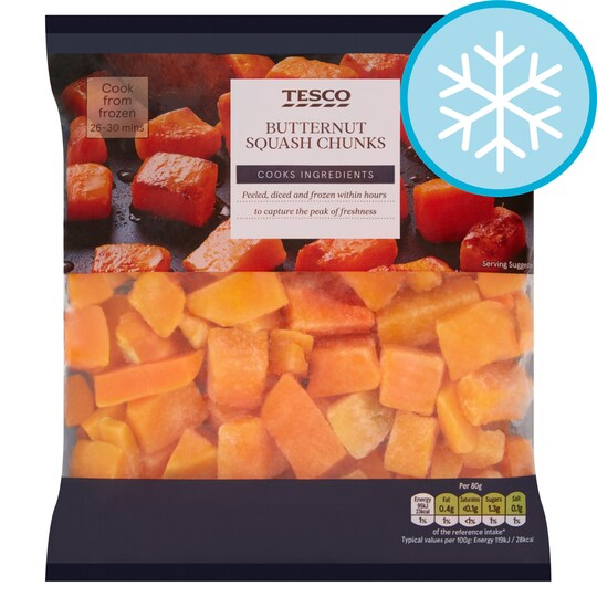 Tesco Butternut Squash Chunks 500G Tesco Groceries