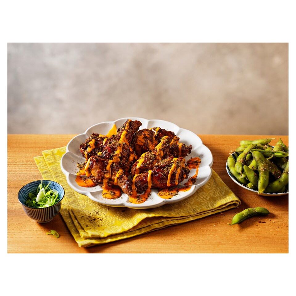 image 1 of Tesco Taste Discoveries Flavours of Japan Sticky Chicken Wings with Umami Mayo 355g